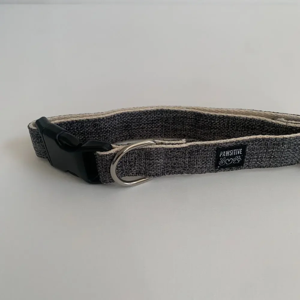 Pawsitive Adjustable Hemp Dog Collar Size L 16